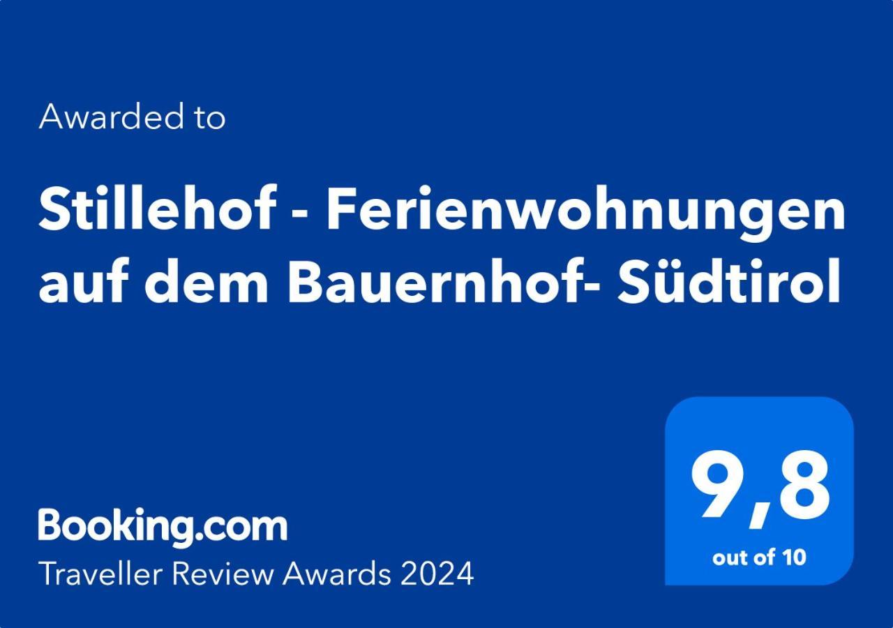 Stillehof - Ferienwohnungen Auf Dem Bauernhof- Suedtirol 브레싸노네 외부 사진